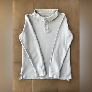 Like new Gymboree Light blue long sleeve cotton Polo shirt for kids size L